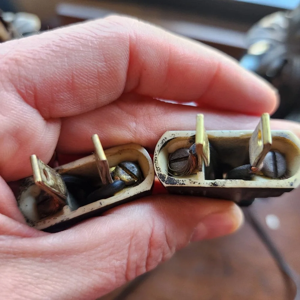 Pr Antique Boudoir Lamps, Art Deco Era, WORKS! French - Picture 6 of 12